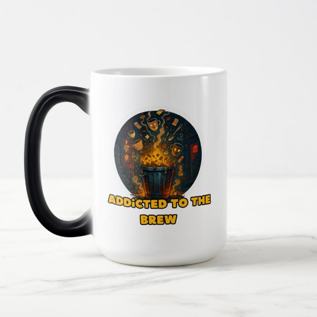 Magic drôle de caféine toxicomane mug (Gauche)