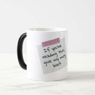 Magic Drôle Maître Mug - "Si vous lisez ceci, donnez