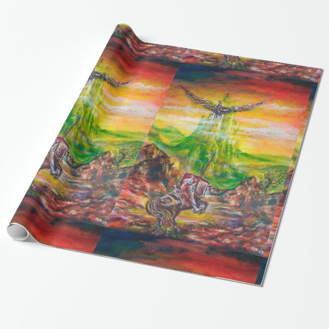 MAGIC DUEL ZWISCHEN BRADAMANT UND NEGROMANCER GESCHENKPAPIER (Ungerollt)