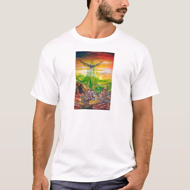 MAGIC DUEL ZWISCHEN BRADAMANT UND NEGROMANCER T-Shirt (Vorderseite)