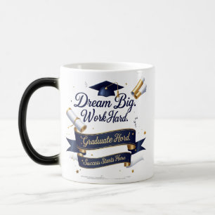 Magic Elégante Mug de Morphing Bleu & Or - 11oz