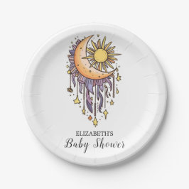 Magic Enchanted Stars Baby Shower Pappteller