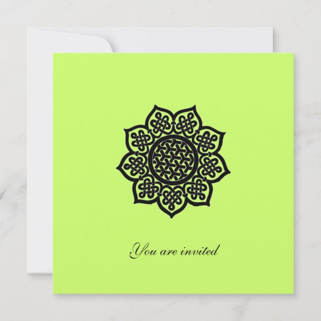 MAGIC EVENT Metallisches Goldpapier Einladung (Vorderseite)