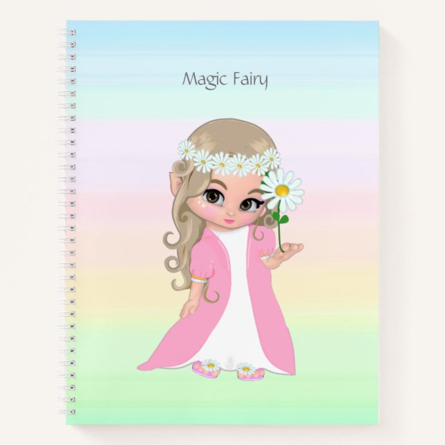 Magic Faion Multicolor Pastellfarben Notizbuch (Vorderseite)