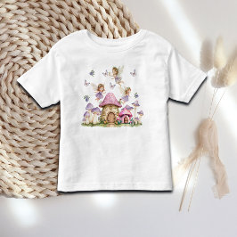 Magic Fairies Pink Mushrooms Kleinkind T-shirt