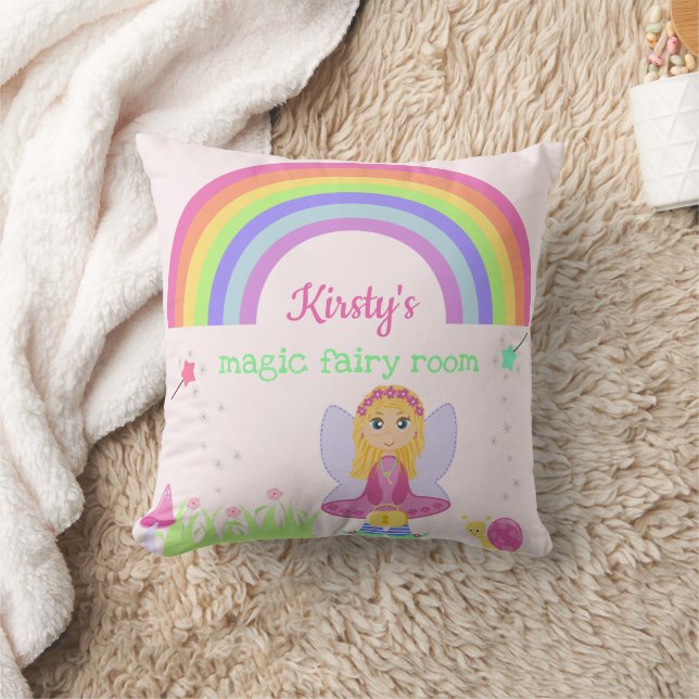 Magic Fairy Princess | Personalisiertes Mädchensch Kissen (Decke)