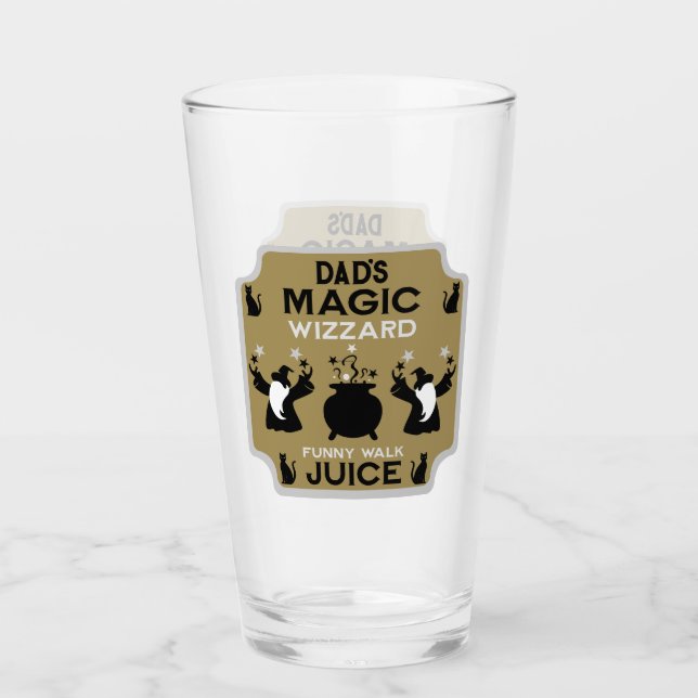 Magic Fantasy Wizard Gift Glas (Vorderseite)