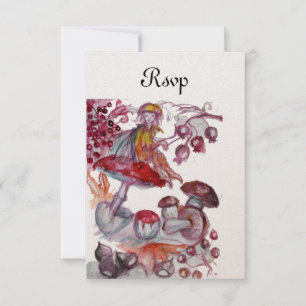 MAGIC FOLLET OF MUSHROOMS Red White Fantasy UAWG Einladung
