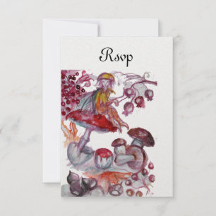 MAGIC FOLLET OF MUSHROOMS Red White Fantasy UAWG Einladung