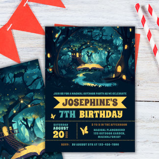 Magic Forest Birthday Party Einladung