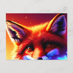 Magic Fox Dreams Postkarte