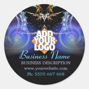Magic Fraktal Showroom mit Logo Business Sticker