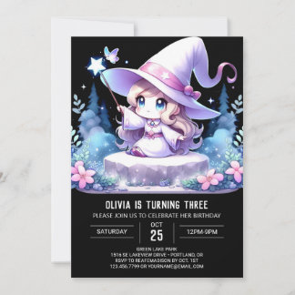Magic Fun Wizard Geburtstag Einladung