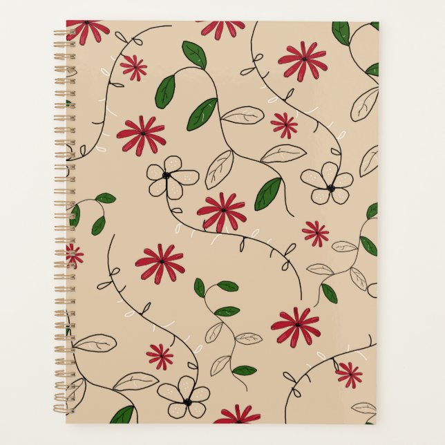 Magic Garden Blume Muster Planer (Vorderseite)