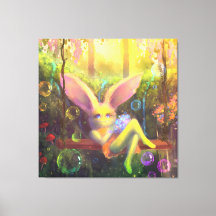 Magic Garden farbenfroh gestrichene Canvas Print