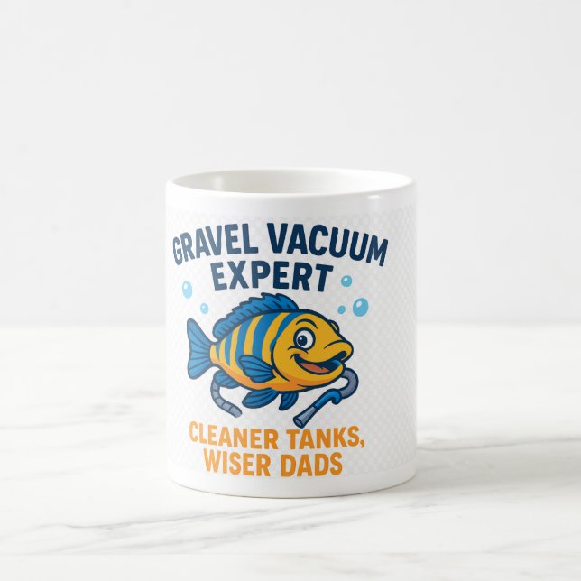 Magic Gravel Vacuum Expert - Funny Fishkeeper Coffee Mug (Centre)