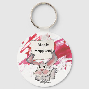 Magic Hoppens Niedliche personalisierte Keychains Schlüsselanhänger