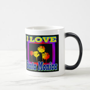 Magic J'AIME les palmiers de Santa Monica dans le mug en