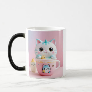 Magic Kawaii Chat Boubble Thé Mug - Jote Pastel esthétiq