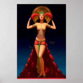 Magic Lady Pulp Button Up Poster