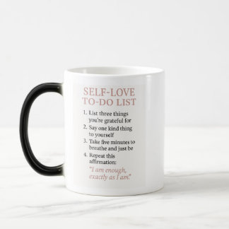 Magic Liste de choses à faire d'auto-amour - Mug d'affir