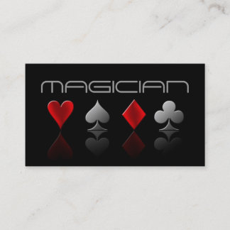 Magic Magician Card Poker Trick Unterhaltung Visitenkarte