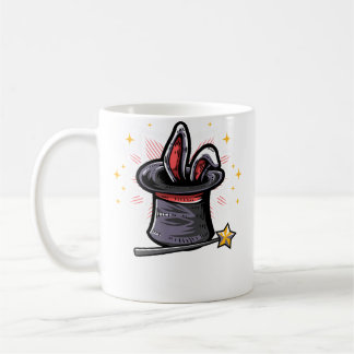 Magic Magician Hat Rabbit In A Hat Magic Wand Kaffeetasse
