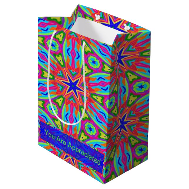 Magic Marker Stars Mittlere Geschenktüte (Rückseite Schrägansicht)