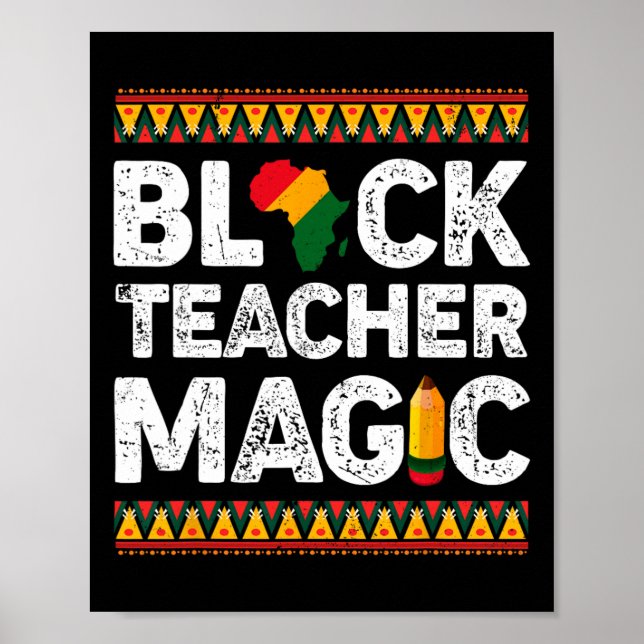 Magic Melanin Pride Black History Monat 3 Poster (Vorne)
