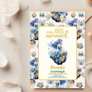 Magic Mermaid Birthday Party Flyer