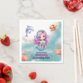 Magic Mermaid Birthday Party Serviette