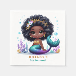 Magic Mermaid Birthday Party Serviette