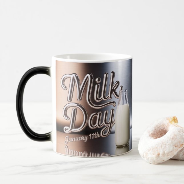 Magic Milk Day Morphing Mug January 11th (Avec donut)