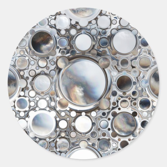 Magic Mirrors Runder Aufkleber (Vorderseite)