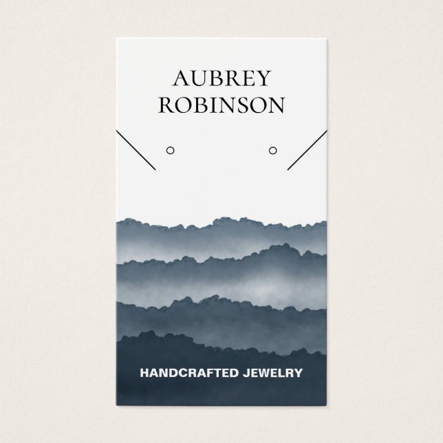 Magic Misty Mountains Blue-Gray Display Card (Vorderseite)