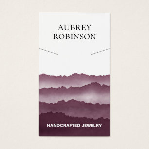 Magic Misty Mountains Red Necklace Display Card