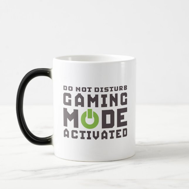 Magic Mode Jeu Activé Gamers et Geek Funny Mug (Gauche)
