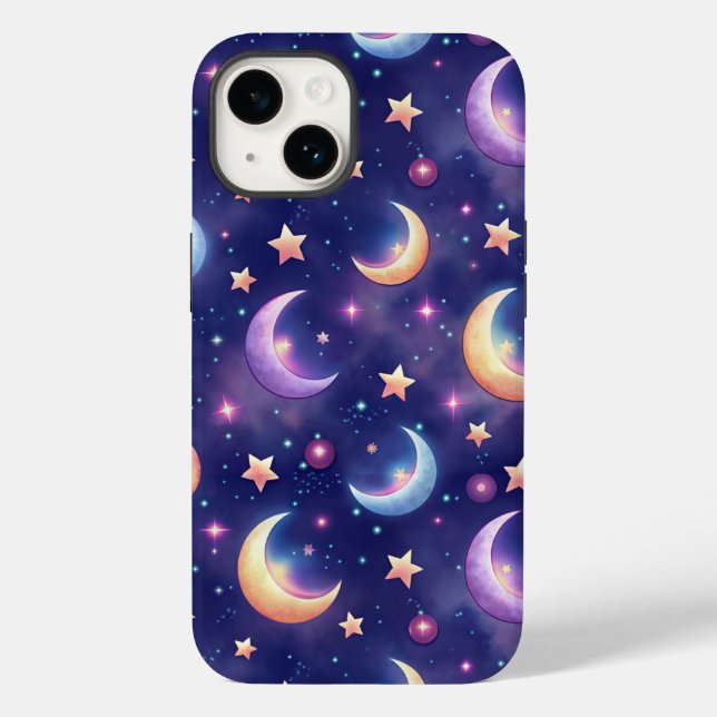 Magic Moon and Stars Case-Mate iPhone 14 Hülle (Rückseite)