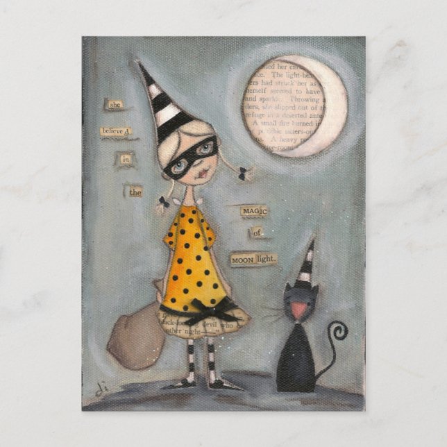 Magic Moon - Holiday Postcard Feiertagspostkarte (Vorderseite)