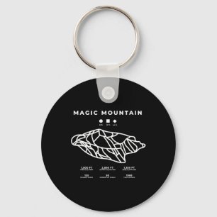 Magic Mountain Ski Snowboard Skifahren Idaho Skier Schlüsselanhänger