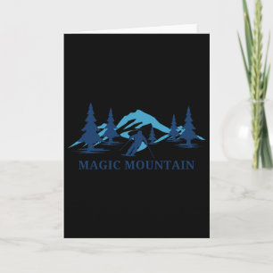 Magic Mountain Vermont Ski Resort Skifahrer Karte