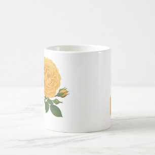 Magic Mug Classique — Série Florale à la rose jaune