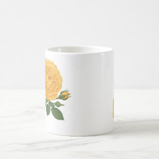 Magic Mug Classique — Série Florale à la rose jaune
