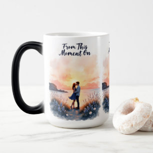 Magic Mug Couple Couple Couché De Soleil - De Ce Moment 