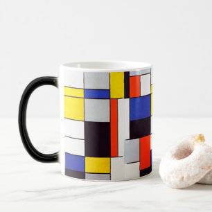 Magic Mug d'art moderne - Harmonie rétro de Piet Mondria