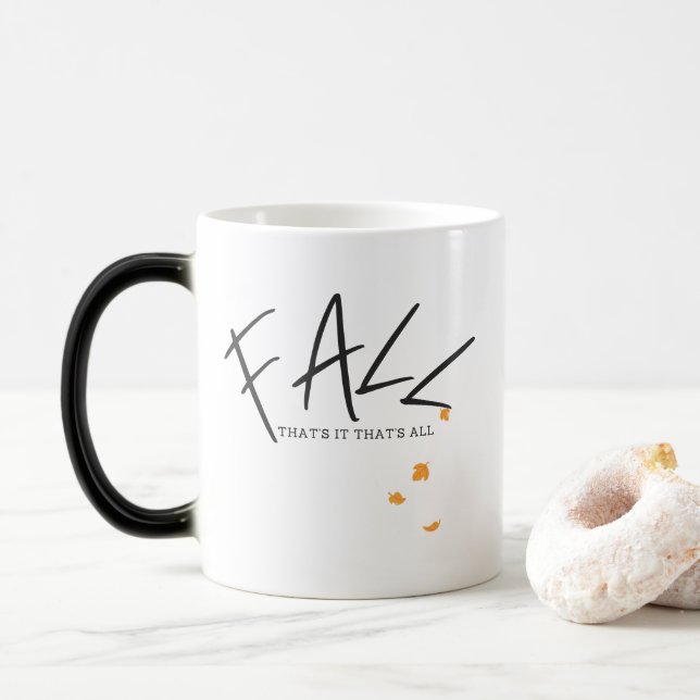 Magic Mug d'automne 11oz, Mug d'automne mignon, Mug, Mug (Avec donut)