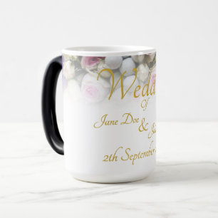 Magic Mug de mariage - Mariée avec un bouquet de mariage