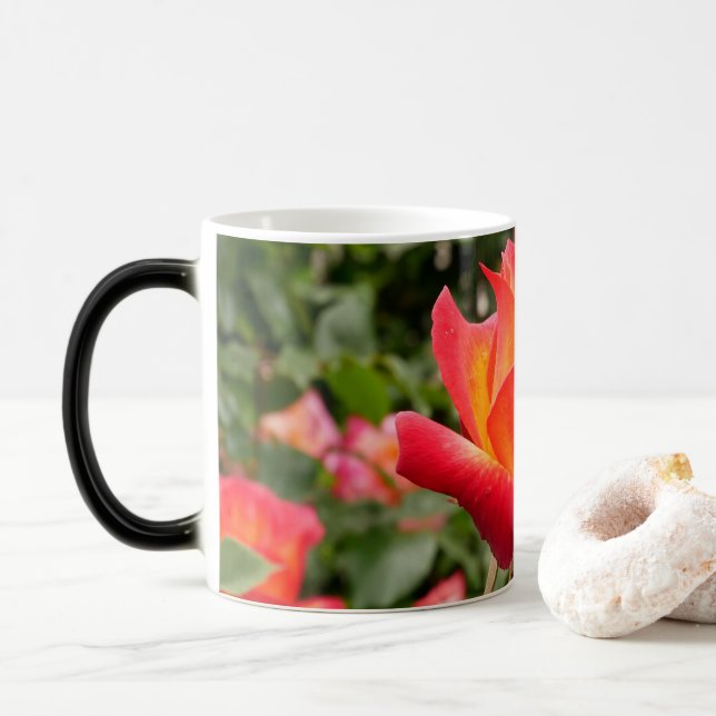 Magic Mug de Morphage de rose jaune (Avec donut)