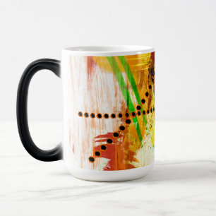 Magic Mug de morphing coloré avec conception abstraite