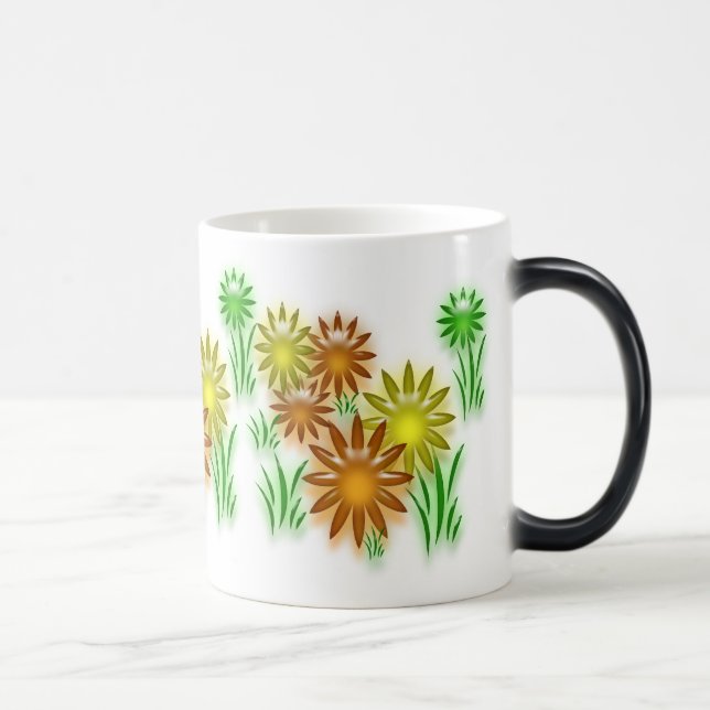 Magic Mug - fleurs de néon 3D (v.2) (Droite)